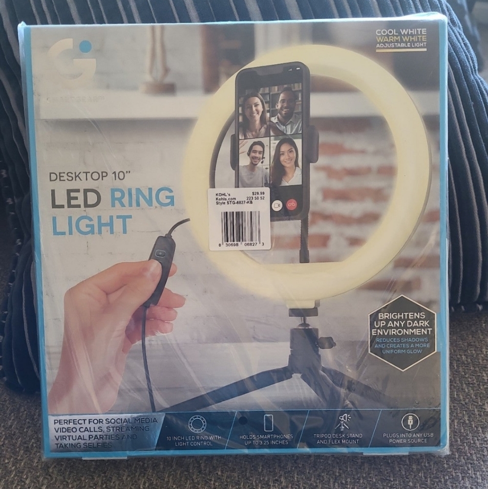 Desktop 10" LED Ring Light